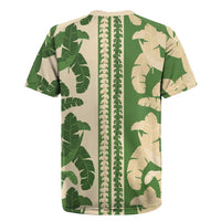 Hawaii Pua Kenikeni Lei Rugby Jersey With Lau Maia Green LT05 - Polynesian Pride