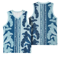 Hawaii Pua Kenikeni Lei Basketball Jersey With Lau Maia Royal Blue LT05 - Polynesian Pride