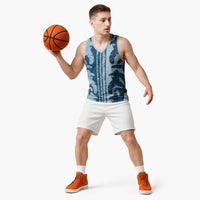 Hawaii Pua Kenikeni Lei Basketball Jersey With Lau Maia Royal Blue LT05 - Polynesian Pride