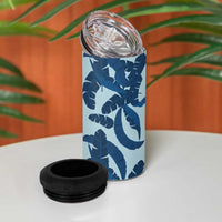 Hawaii Pua Kenikeni Lei 4 in 1 Can Cooler Tumbler With Lau Maia Royal Blue