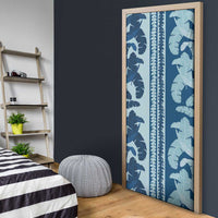 Hawaii Pua Kenikeni Lei Door Cover With Lau Maia Royal Blue LT05 - Polynesian Pride