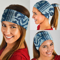 Hawaii Pua Kenikeni Lei Neck Gaiter With Lau Maia Royal Blue
