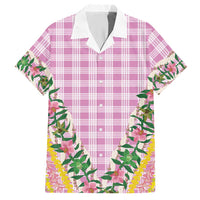 Hawaii Pikake Lokelani Plumeria Lei Hawaiian Shirt Pink Palaka Motifs LT05 Pink - Polynesian Pride