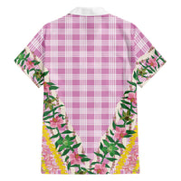 Hawaii Pikake Lokelani Plumeria Lei Hawaiian Shirt Pink Palaka Motifs LT05 - Polynesian Pride