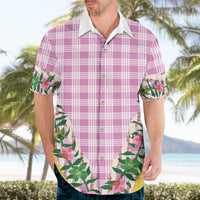 Hawaii Pikake Lokelani Plumeria Lei Hawaiian Shirt Pink Palaka Motifs LT05 - Polynesian Pride