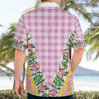 Hawaii Pikake Lokelani Plumeria Lei Hawaiian Shirt Pink Palaka Motifs LT05 - Polynesian Pride