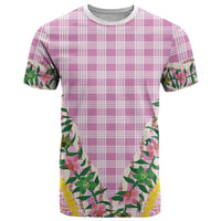 Hawaii Pikake Lokelani Plumeria Lei T Shirt Pink Palaka Motifs LT05 Pink - Polynesian Pride