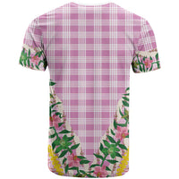 Hawaii Pikake Lokelani Plumeria Lei T Shirt Pink Palaka Motifs LT05 - Polynesian Pride