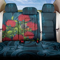 New Zealand Matariki Piwakawaka Back Car Seat Cover Maori Koru With Pohutukawa Flowers