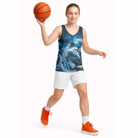 New Zealand Matariki Basketball Jersey Pigeon Kereru Maori Fern Art LT05 - Polynesian Pride