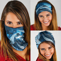New Zealand Matariki Neck Gaiter Pigeon Kereru Maori Fern Art LT05 - Polynesian Pride