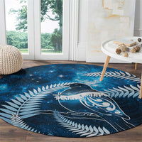 New Zealand Matariki Round Carpet Pigeon Kereru Maori Fern Art LT05 - Polynesian Pride