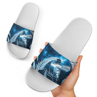 New Zealand Matariki Slide Sandals Pigeon Kereru Maori Fern Art LT05 - Polynesian Pride