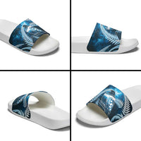New Zealand Matariki Slide Sandals Pigeon Kereru Maori Fern Art LT05 - Polynesian Pride