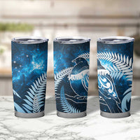 New Zealand Matariki Tumbler Cup Pigeon Kereru Maori Fern Art