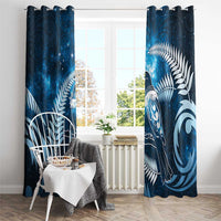 New Zealand Matariki Window Curtain Pigeon Kereru Maori Fern Art LT05 - Polynesian Pride