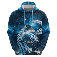 New Zealand Matariki Zip Hoodie Pigeon Kereru Maori Fern Art LT05 - Polynesian Pride