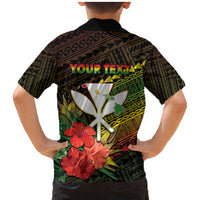 Personalized Hawaii Born and Raised Family Matching Mermaid Dress and Hawaiian Shirt Kanaka Maoli Flag Day LT05 - Polynesian Pride