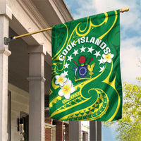 Cook Islands Happy Constitution Day Garden Flag Pattern Tribal Art