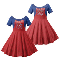 Aiga Samoa Family Matching Puletasi and Hawaiian Shirt Aiga Is Everything LT05 Daughter's Dress Red - Polynesian Pride