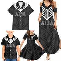 Samoa Aiga Family Matching Summer Maxi Dress and Hawaiian Shirt Samoan Tribal Pattern LT05 - Polynesian Pride