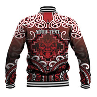 Personalised New Zealand Aotearoa Baseball Jacket Te Reo Maori Ake Ake Ake - Polynesian Pride