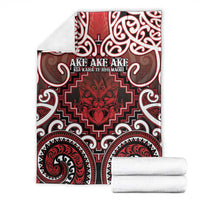 New Zealand Aotearoa Blanket Te Reo Maori Ake Ake Ake - Polynesian Pride