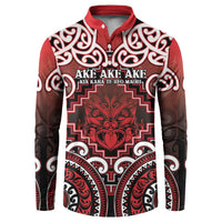 Personalised New Zealand Aotearoa Button Sweatshirt Te Reo Maori Ake Ake Ake - Polynesian Pride