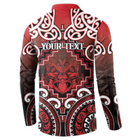 Personalised New Zealand Aotearoa Button Sweatshirt Te Reo Maori Ake Ake Ake - Polynesian Pride