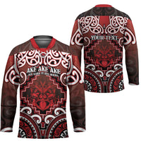 Personalised New Zealand Aotearoa Hockey Jersey Te Reo Maori Ake Ake Ake - Polynesian Pride