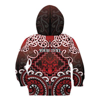 Personalised New Zealand Aotearoa Kid Hoodie Te Reo Maori Ake Ake Ake - Polynesian Pride