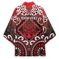 Personalised New Zealand Aotearoa Kimono Te Reo Maori Ake Ake Ake - Polynesian Pride