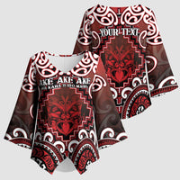 Personalised New Zealand Aotearoa Kimono Sleeve Blouse Te Reo Maori Ake Ake Ake - Polynesian Pride