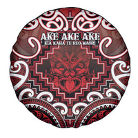 New Zealand Aotearoa Spare Tire Cover Te Reo Maori Ake Ake Ake - Polynesian Pride