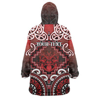 Personalised New Zealand Aotearoa Wearable Blanket Hoodie Te Reo Maori Ake Ake Ake LT05 - Polynesian Pride