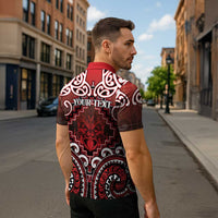 Personalised New Zealand Aotearoa Zipper Polo Shirt Te Reo Maori Ake Ake Ake LT05 - Polynesian Pride