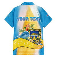 Personalised Tuvalu Independence Day Family Matching Off Shoulder Short Dress and Hawaiian Shirt Tuvalu Mo Te Atua - Polynesian Pride