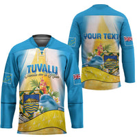 Personalised Tuvalu Independence Day Hockey Jersey Tuvalu Mo Te Atua - Polynesian Pride