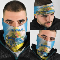 Tuvalu Independence Day Neck Gaiter Tuvalu Mo Te Atua - Polynesian Pride