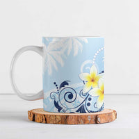 FSM Chuuk Constitution Day Ceramic Mug Polynesian Curves Plumeria - Polynesian Pride