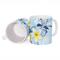 FSM Chuuk Constitution Day Ceramic Mug Polynesian Curves Plumeria - Polynesian Pride