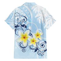 FSM Chuuk Constitution Day Family Matching Long Sleeve Bodycon Dress and Hawaiian Shirt Polynesian Curves Plumeria - Polynesian Pride