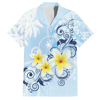 FSM Chuuk Constitution Day Family Matching Summer Maxi Dress and Hawaiian Shirt Polynesian Curves Plumeria - Polynesian Pride