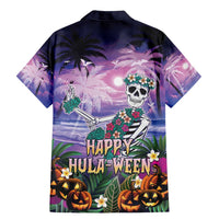 Happy Hulaween Family Matching Mermaid Dress and Hawaiian Shirt Mahaloween Skeleton Dancing LT05 - Polynesian Pride