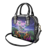 Happy Hulaween Shoulder Handbag Mahaloween Skeleton Dancing
