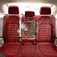 Aloha Halloween Back Car Seat Cover Skeleton Surfing