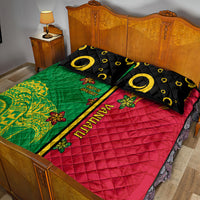 Vanuatu Happy Unity Day Quilt Bed Set Polynesian Plumeria LT05 - Polynesian Pride