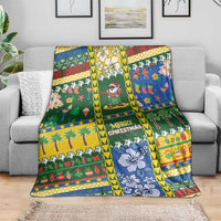Solomon Islands Christmas Blanket Festive Beach Vibes - Polynesian Pride