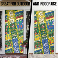 Solomon Islands Christmas Door Cover Festive Beach Vibes - Polynesian Pride