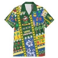 Solomon Islands Christmas Family Matching Mermaid Dress and Hawaiian Shirt Festive Beach Vibes - Polynesian Pride